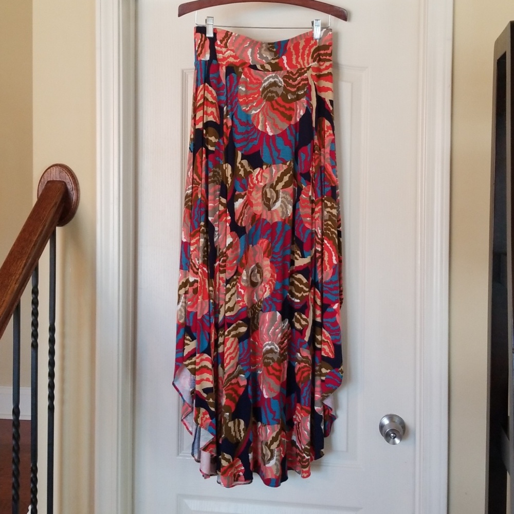 Anthropologie Print Maxi Skirt